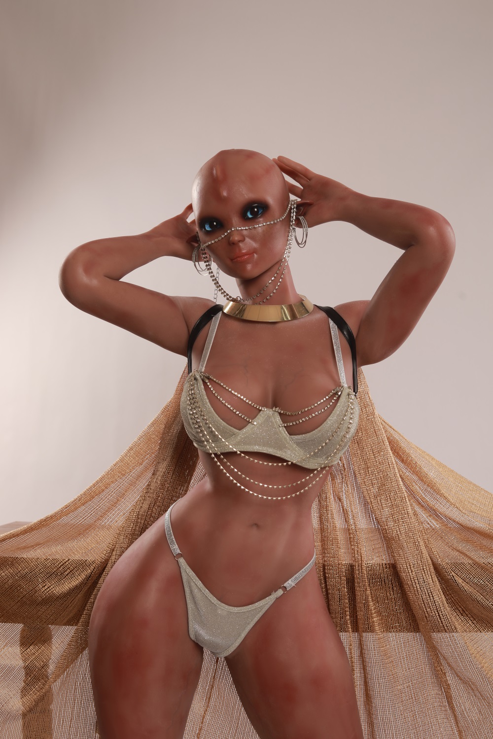 153cm Busty Silicone Alien Robotic Sex Dolls